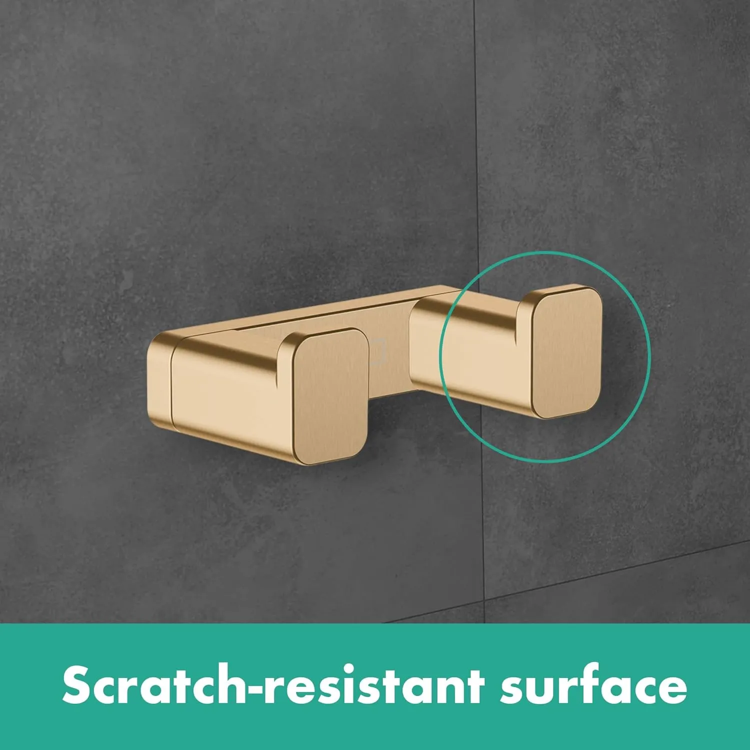 Hansgrohe AddStoris 3-inch Double Hook in Chrome, 41755000