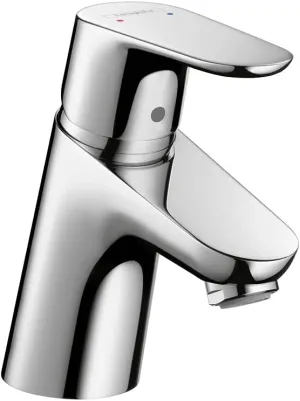hansgrohe Focus Modern Upgrade Easy Clean 1-Handle 1 5-inch Tall Bathroom Sink Faucet in Chrome, 04510000, 0.375