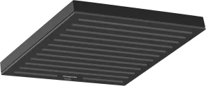 hansgrohe Pulsify E 10-inch Modern Showerhead 1-Spray PowderRain with QuickClean in Matte Black, 24331671