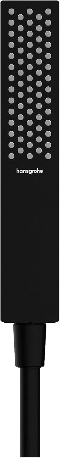 hansgrohe Pulsify E 2-inch Modern Handheld Shower Head 1-Spray PowderRain in Matte Black, 24322671