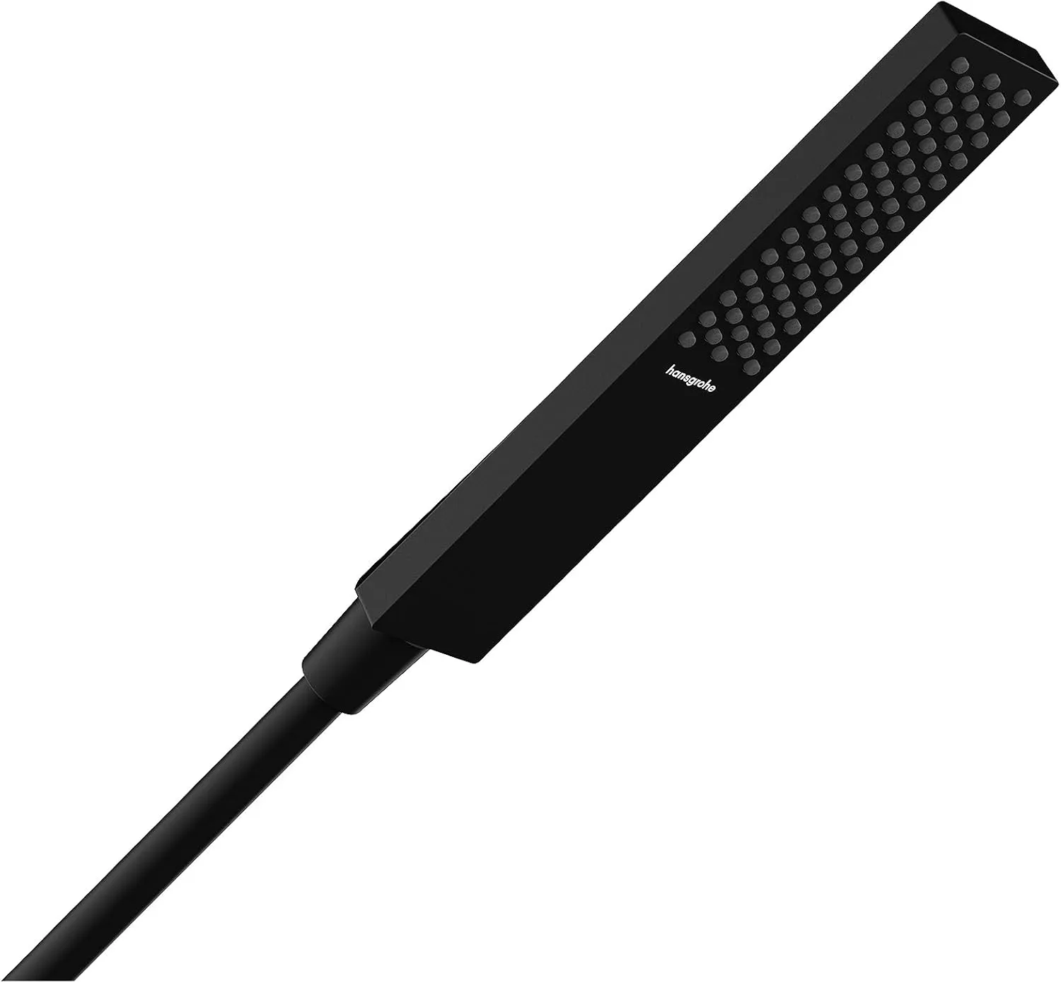 hansgrohe Pulsify E 2-inch Modern Handheld Shower Head 1-Spray PowderRain in Matte Black, 24322671