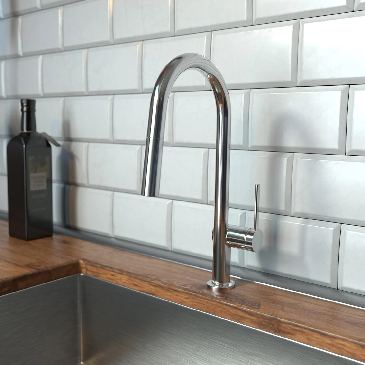 hansgrohe Talis N Chrome High Arc Kitchen Faucet, Kitchen Faucets with Pull Down Sprayer, Faucet for Kitchen Sink, Magnetic Docking Spray Head, Chrome 72846001