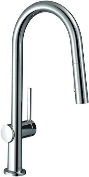 hansgrohe Talis N Chrome High Arc Kitchen Faucet, Kitchen Faucets with Pull Down Sprayer, Faucet for Kitchen Sink, Magnetic Docking Spray Head, Chrome 72846001