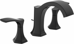 hansgrohe Locarno Transitional Ribbon Spray 2-Handle 3 6-inch Tall Bathroom Sink Faucet in Matte Black, 04813670
