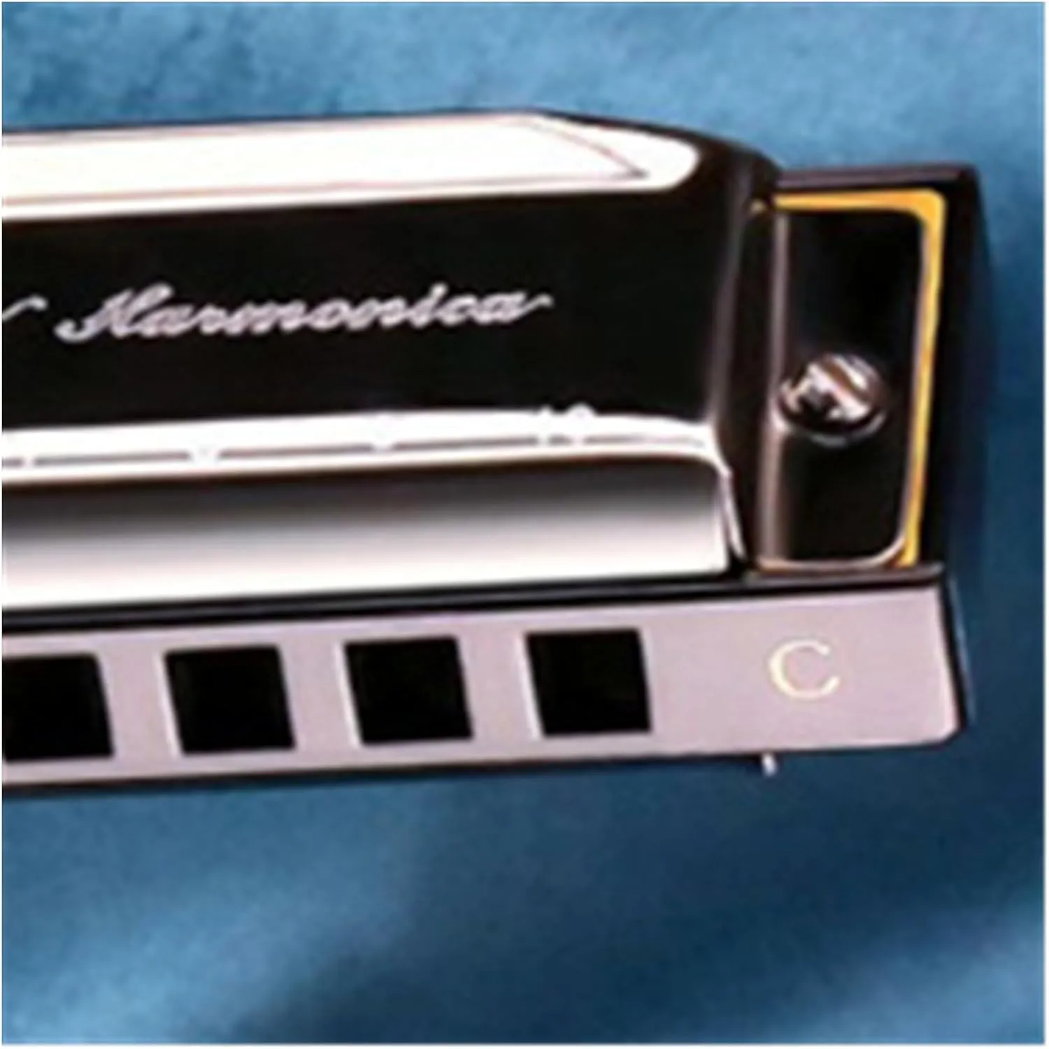 Harmonica 10 Hole C Blues Harmonica Beginners Playing(Gold)