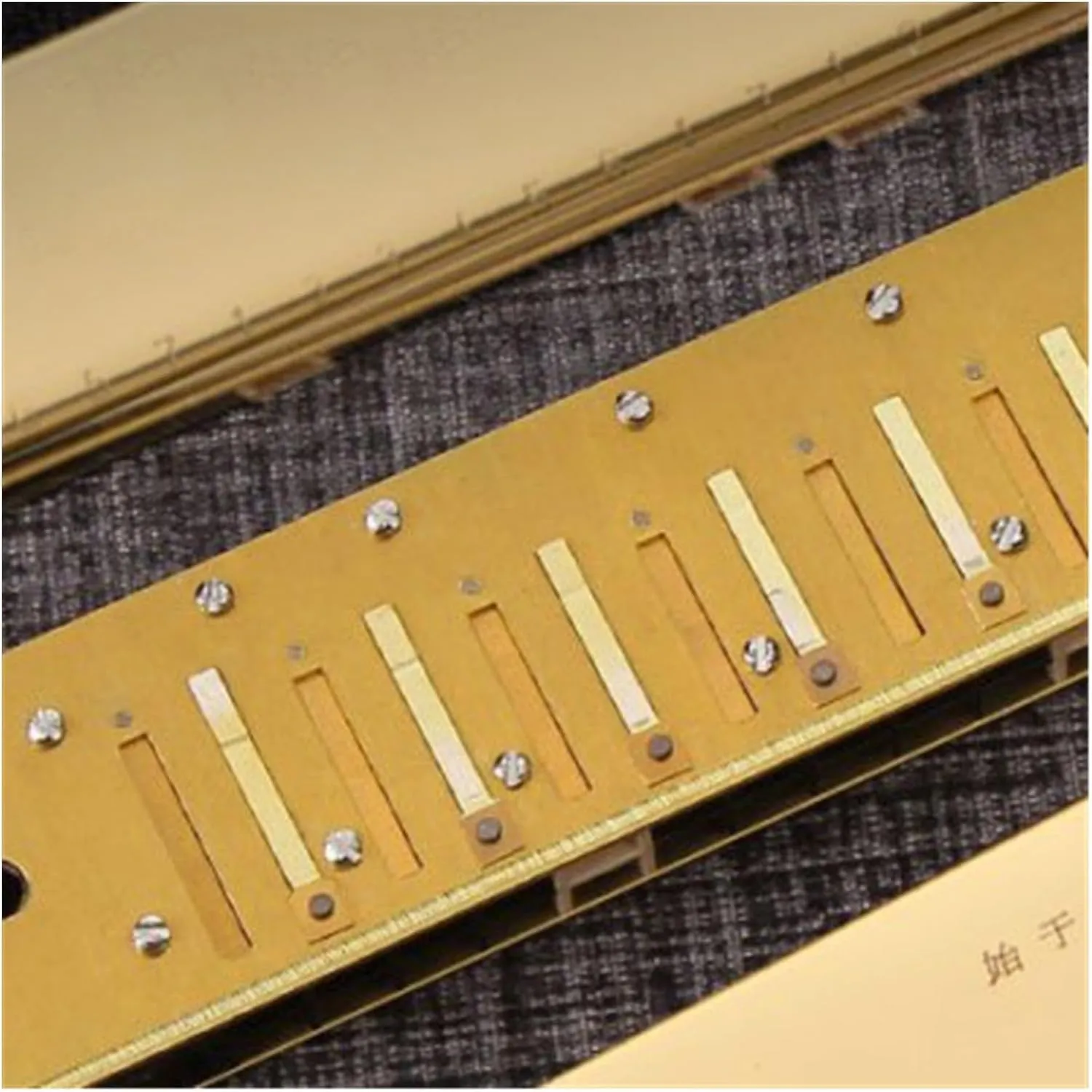 Harmonica 28 holes polyphonic C key for beginners(Gold)
