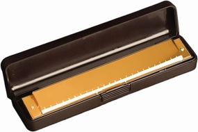 Harmonica 24 Holes C Tune For Adult Beginners Polyphonic Performance(Gold)