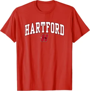 Hartford Hawks Arch Over Red Officially Licensed T-Shirt