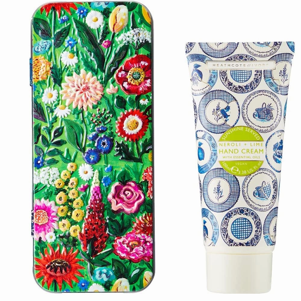Heathcote & Ivory Sunshine Served Neroli Lime Hand Cream Tin 3.4oz