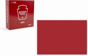 Heinz Ketchup All-Red Tomato Food Puzzle for Adults and Kids | Difficult 570 Piece Jigsaw Puzzle Toy | Fun Quarantine Gifts | Interactive Brain Teaser for Game Night | 11 x 37 Inches