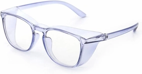 HMRGLMIE-Transparent Sand-proof Anti-shock Biking Safe Goggles Light Glasses For Men Women Blue Blocking Protect Eyewear