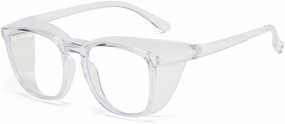 HMRGLMIE-Transparent Sand-proof Anti-shock Biking Safe Goggles Light Glasses For Men Women Blue Blocking Protect Eyewear