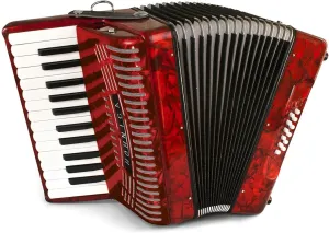 Hohner Accordions 1303-RED 12 Bass Entry Level Piano Accordion (Red)