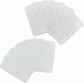 Holographic Card Holders 20pcs Hard Plastic Top Loader Card Cover Shiny Kpop Photocard Sleeves Game Card Toploaders 97x69mm