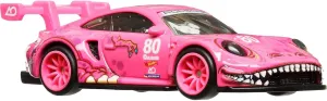 Hot Wheels Premium Race Day Roxy Porsche 911 GT3 R (992), Pink, Metal Die-Cast Car, 1:64 Scale, Car Culture Collection Chase FPY86-961D