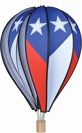 Hot Air Balloon Hanging Garden Spinner 26" - Vibrant Patriotic Design, Weather-Resistant Outdoor Decor, Durable & Lightweight for Patios, Yards, and Gardens - Eye-Catching Wind Spinner