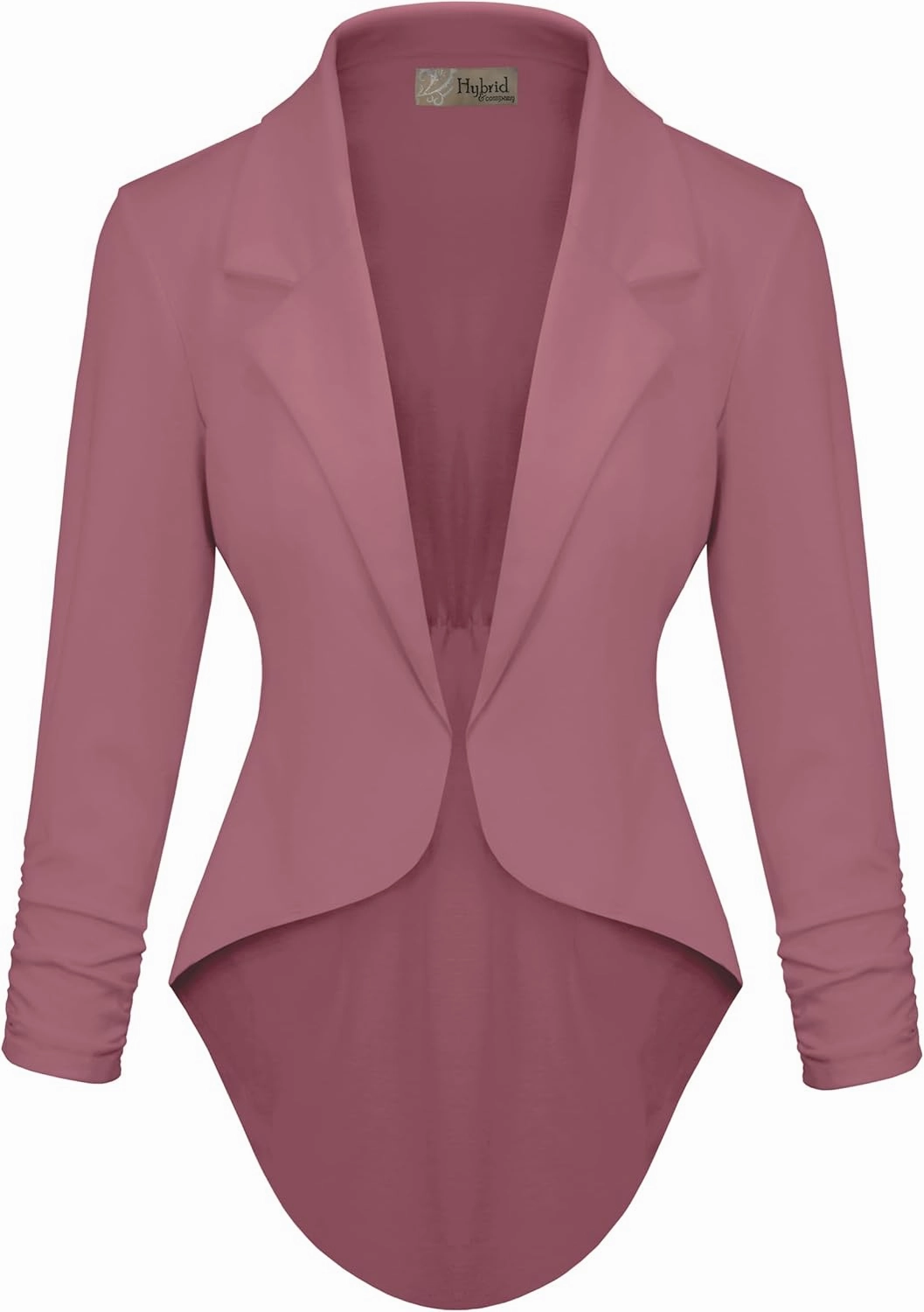 Hybrid & Company Womens Casual Work High Low Blazer Jacket - JK45590