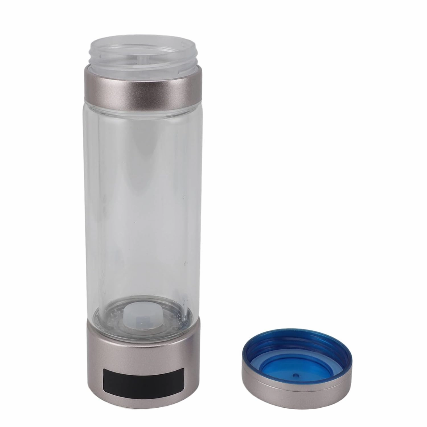 Hydrogen Rich Water Glass Health Cup, 1800MAH 2000-9000ppb Hydrogen Water Bottle 5V 1A Type C Charging for Home (Gold)