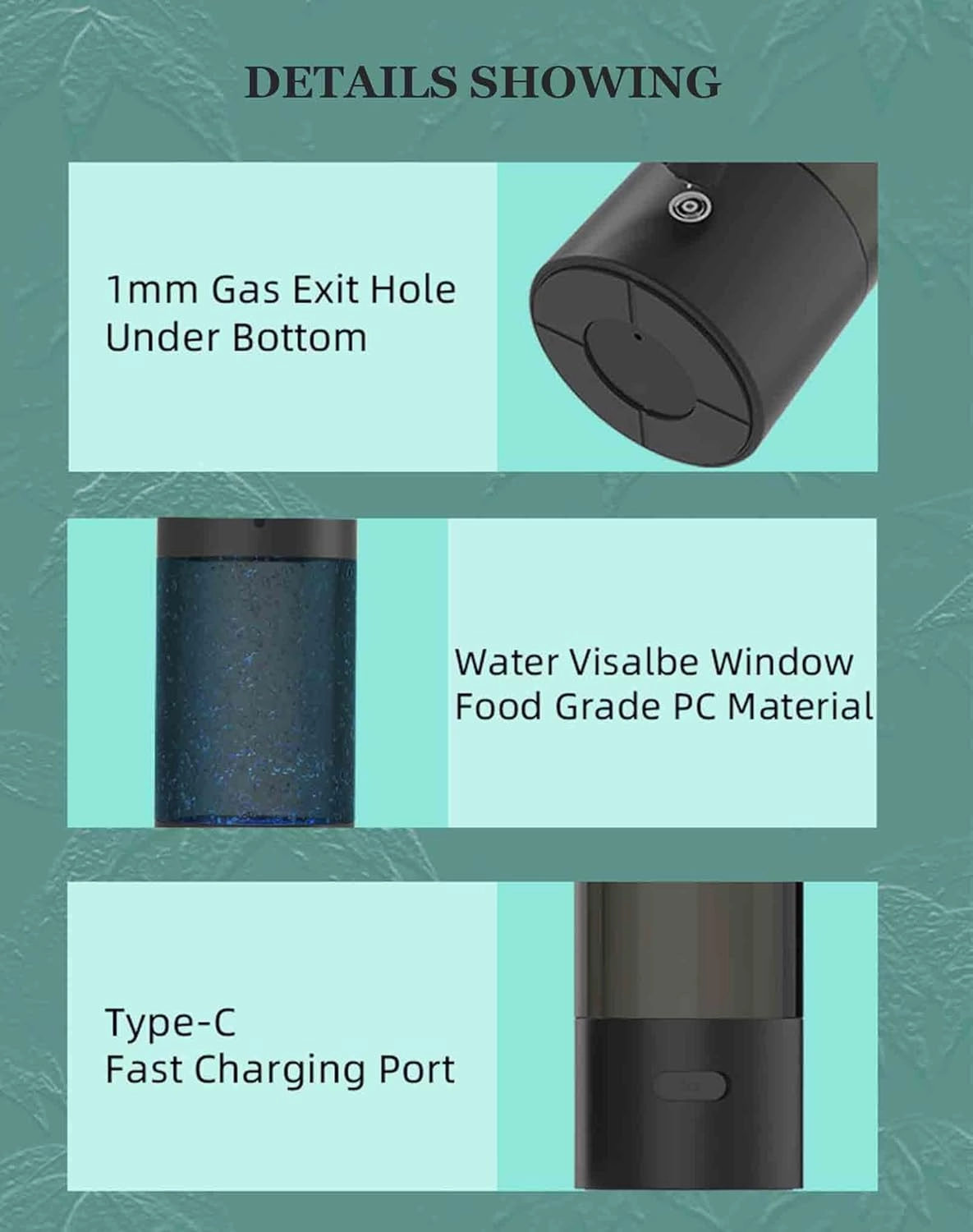 Hydrogen Water Generator Bottle, with SPE and PEM Technology, Rechargeable Hydrogen Rich Water Ionizer, ​for Home and Fitness Daily Drinking