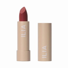 ILIA - Color Block Lipstick | Non-Toxic, Vegan, Cruelty-Free, Hydrating   Long Lasting, No Budge Color with Full Coverage (Rosewood (Soft Oxblood With Neutral Undertones), 0.14 oz | 4 g)