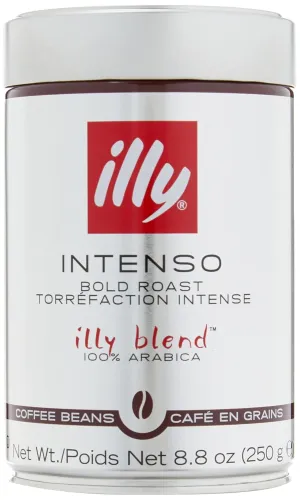 illy - Whole Bean Coffee - Bold Roast - 8.8 oz (250g) - Case Pack of 6
