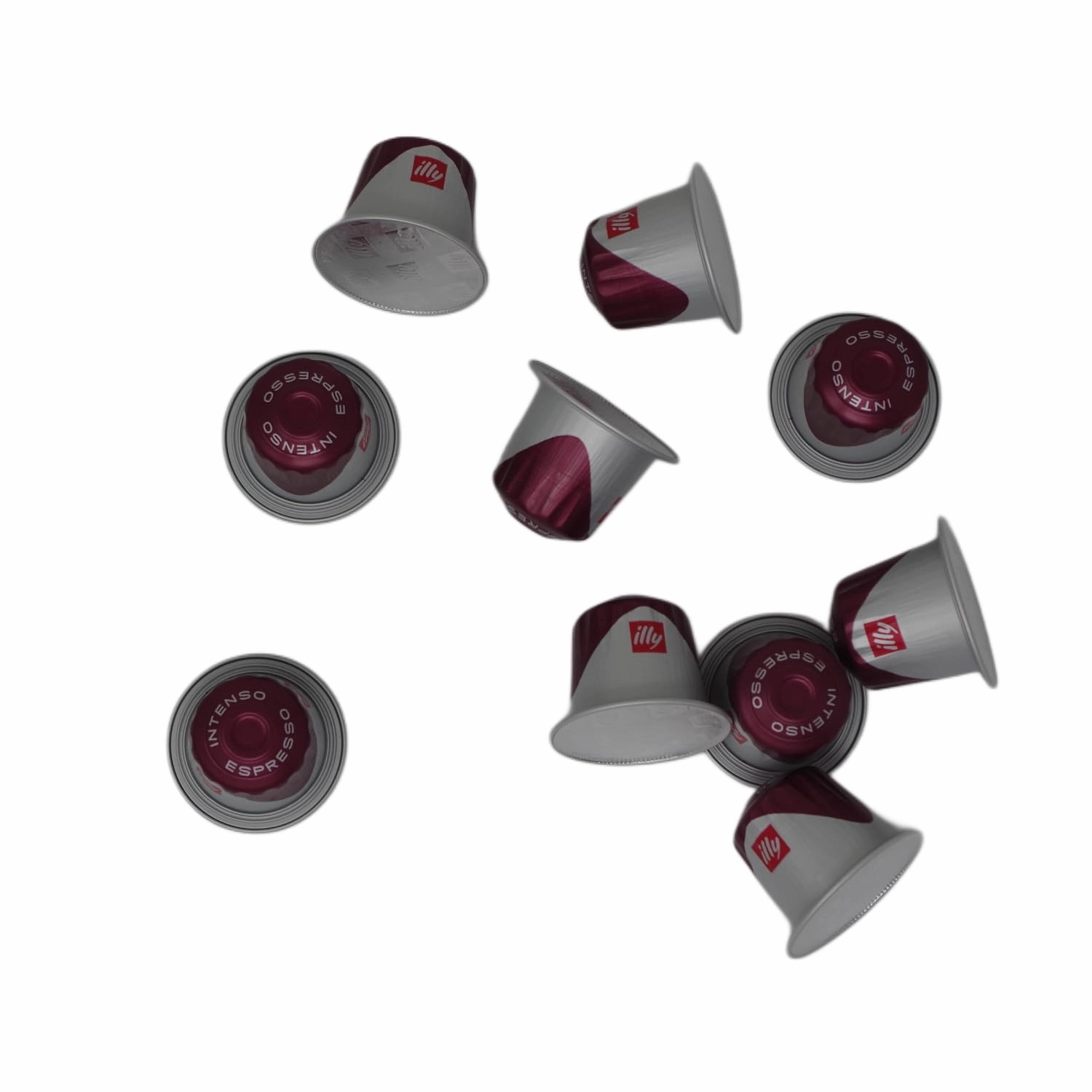 Illy Intenso Dark Roast Espresso Coffee Capsules – 50 Count Bulk Pack – 100% Arabica – Nespresso Original Line Compatible – Bold, Full-Bodied Flavor with Cocoa & Dried Fruit Notes – Aluminum Pods