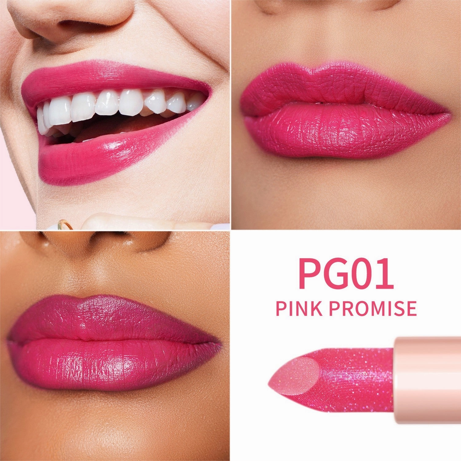 Infinity Shine Lipstick | PG01 Pink Promise