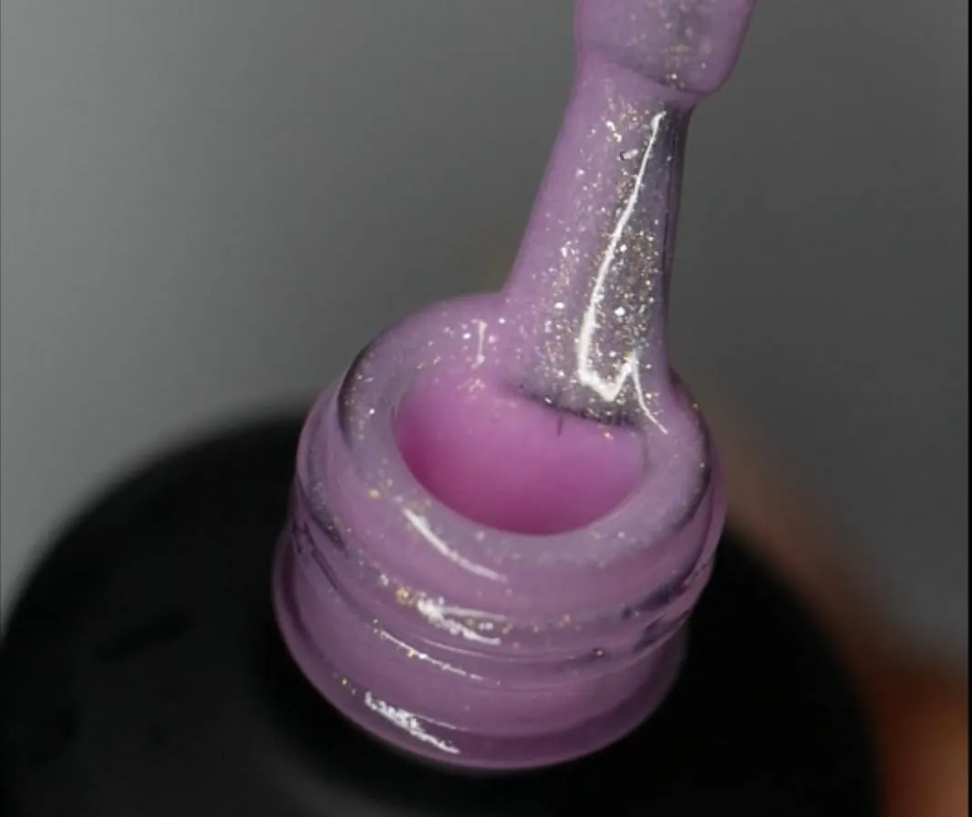 IN.HYPE Rubber Base Gel - Shimmer. Soak off. UV/LED Curable (Diamond Pink)