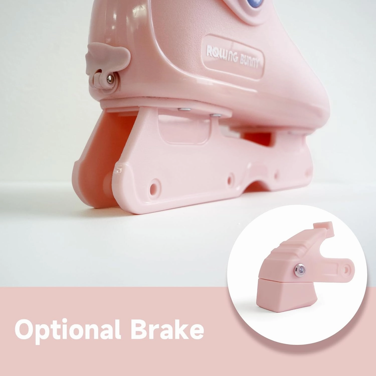 Inline Skates for Women Girls - Adjustable Size Roller Blades for Adult Female, Hard Shell ABEC-7, Pink