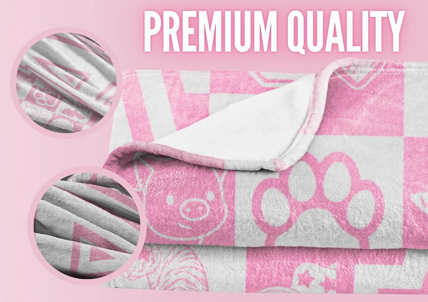 InnoBeta Preppy Throw Blanket, Personalized Initial Throw Blanket, Cute Throw, Cosmetic Bedding Stuff, Birthday Gift for Daughter, Preppy Things for Girls, L