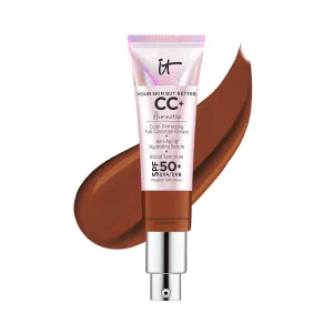 IT Cosmetics CC  Cream Illumination - Full-Coverage Foundation With SPF 50, Color Corrector & Anti-Aging Serum, Formulated With Niacinamide & Hyaluronic Acid, Radiant Finish, 1.08 fl oz