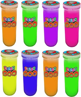 JA-RU Dr. Wacko's Mad Lab Slime Kit (8 Tubes Assorted Neon Colors) Non Sticky Slime for Kids. Stress Relief Sensory Fidget Toys. Bulk Mini Slime Party Favors & Classroom Prizes. 5437-8