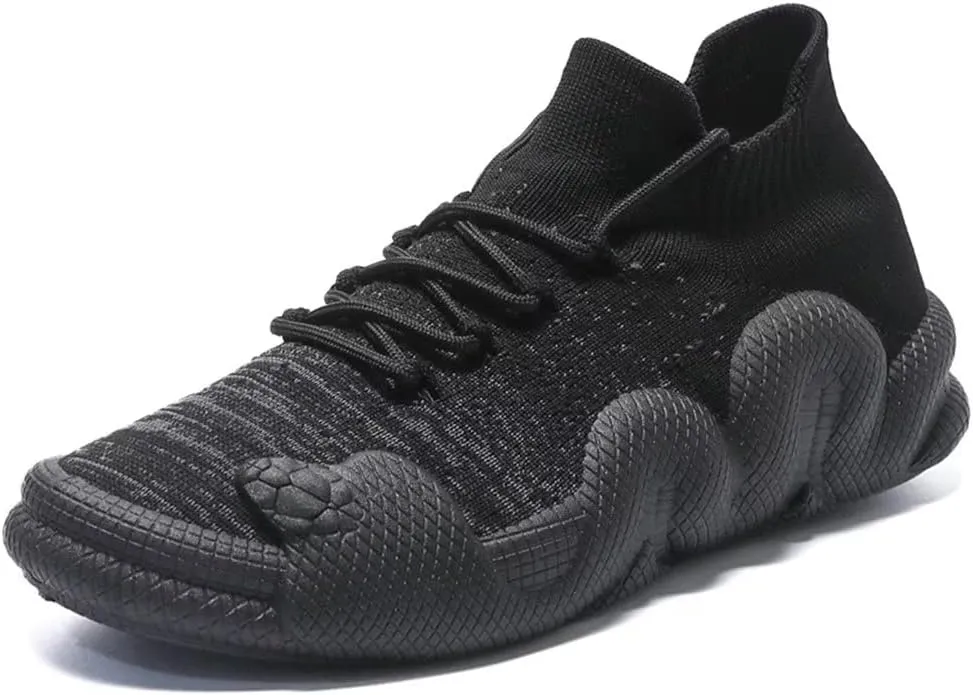 Jakcuz Sock Fashion Sneakers for Women Non-Slip Casual Sport Athletic Tennis Slip on Walking Shoes Plus Size