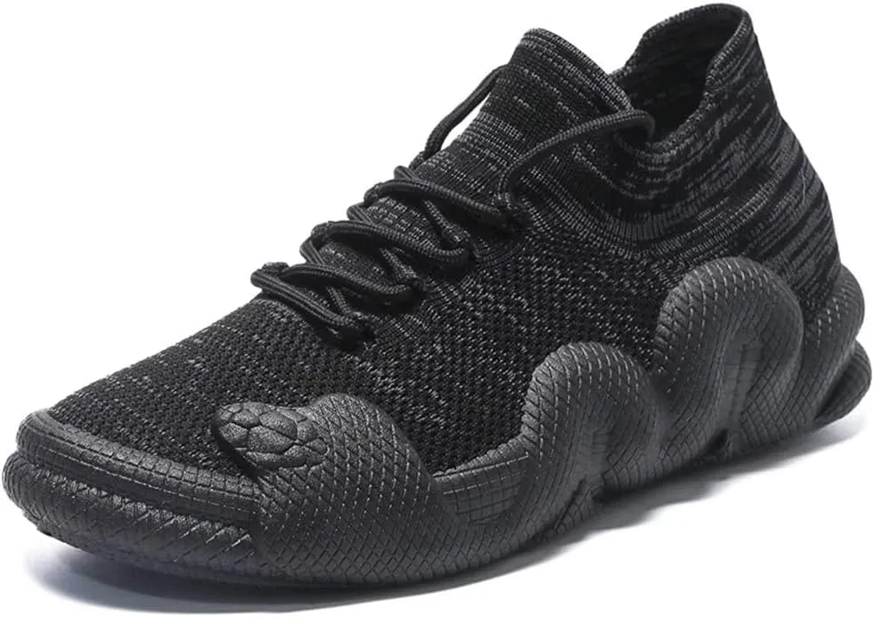 Jakcuz Sock Fashion Sneakers for Women Non-Slip Casual Sport Athletic Tennis Slip on Walking Shoes Plus Size