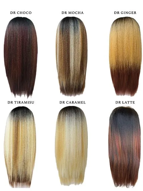 Janet Collection MELT HD VEIL BANG 360 LACE 13X6 FUJU WIG (DR TIRAMISU)