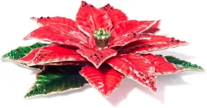 Jay Strongwater Poinsettia Objet - SDH1967-250