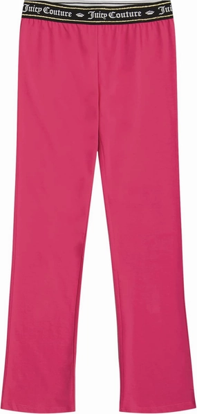 Juicy Couture Girls' Leggings, Full Length Pull-on Stretch Pants with Logo Design & Elastic Waistband