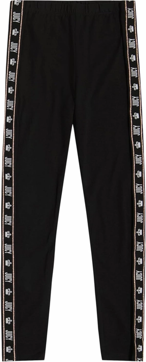 Juicy Couture Girls' Leggings, Full Length Pull-on Stretch Pants with Logo Design & Elastic Waistband