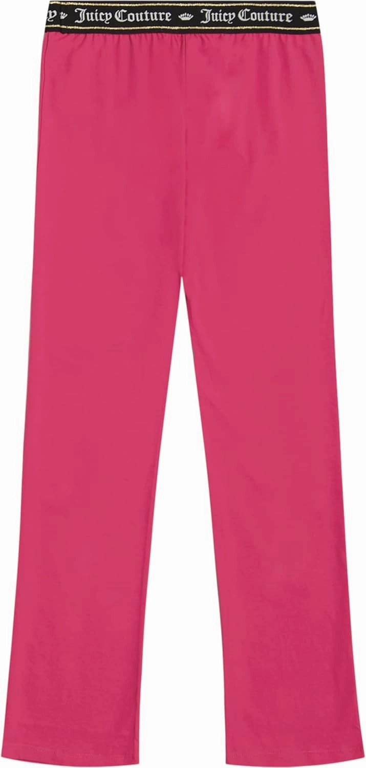 Juicy Couture Girls' Leggings, Full Length Pull-on Stretch Pants with Logo Design & Elastic Waistband