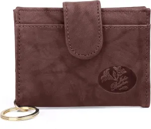 Julia Buxton Heiress Pik-Me-Up® Tab Card Case Mahogany