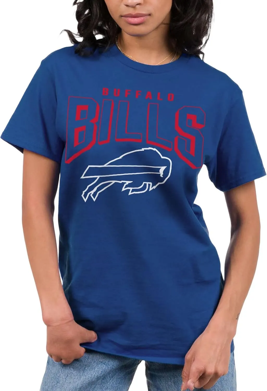 Junk Food Clothing x NFL - Bold Logo - Short Sleeve Fan Shirt for Men and Women - Officially Licensed NFL Apparel