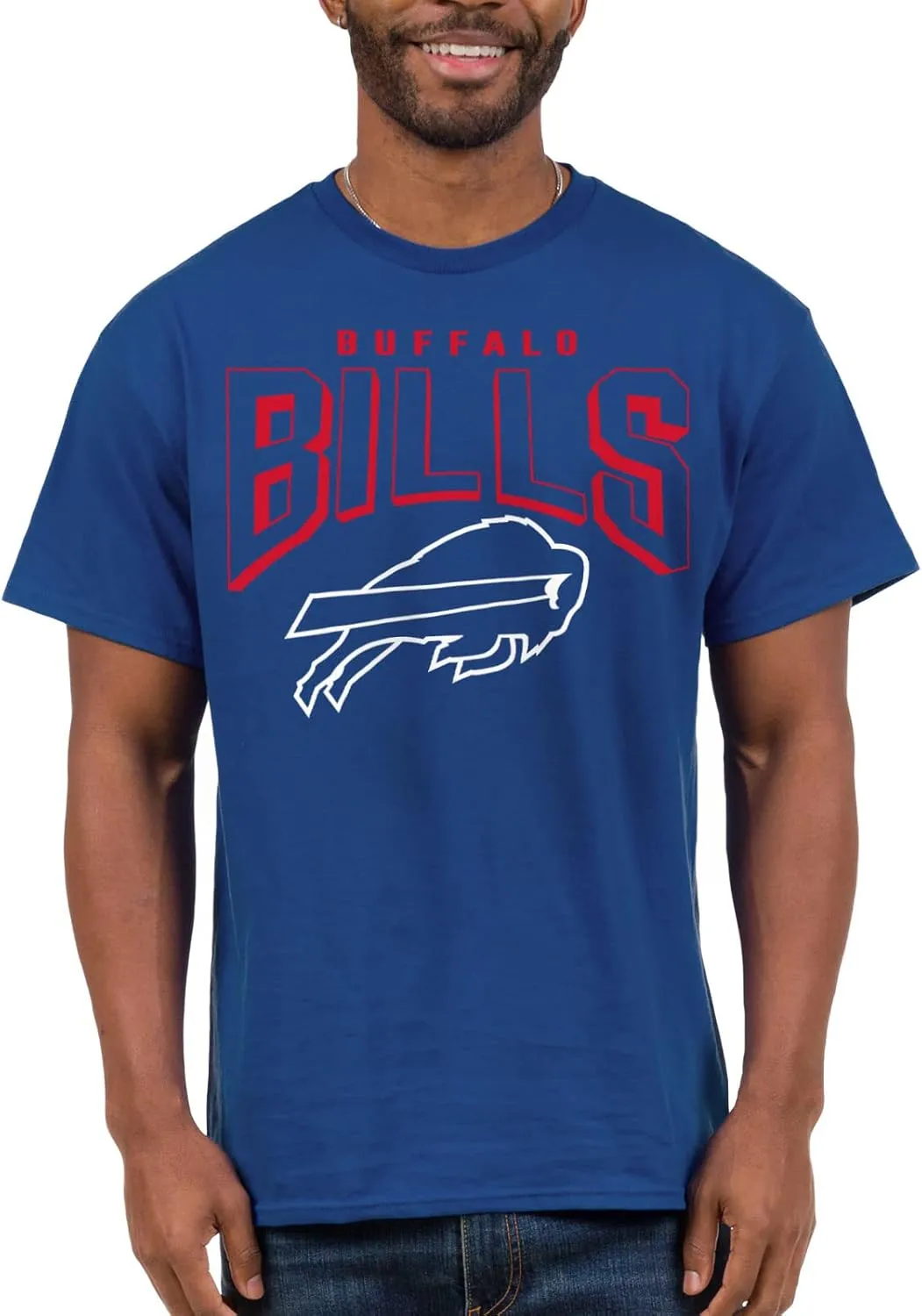 Junk Food Clothing x NFL - Bold Logo - Short Sleeve Fan Shirt for Men and Women - Officially Licensed NFL Apparel