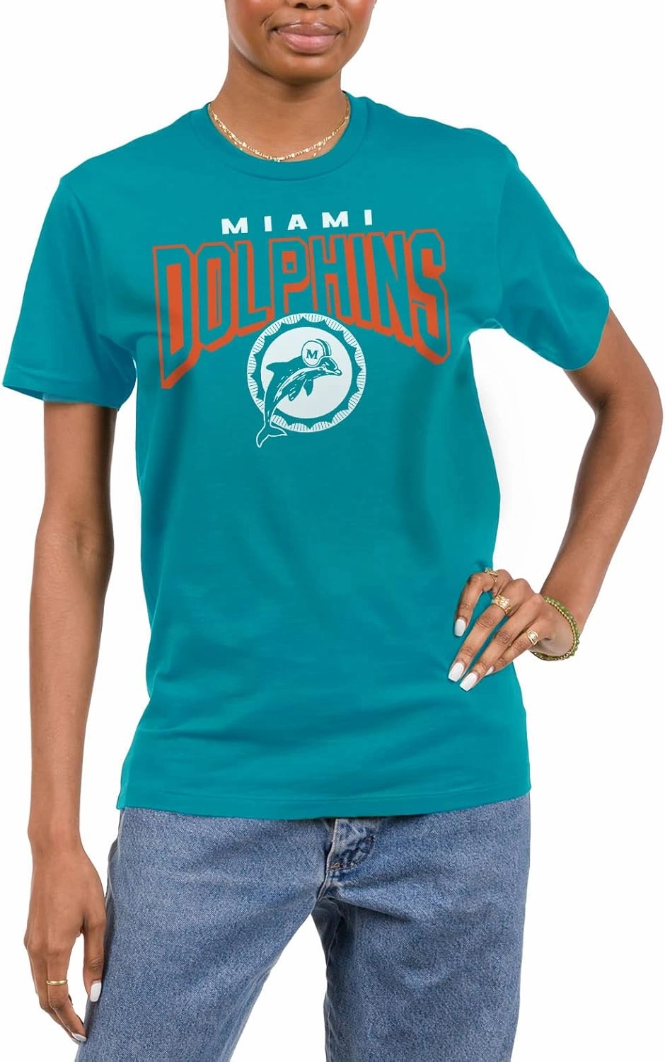 Junk Food Clothing X Bold Logo-Short Sleeve Fan Shirt for Men and Women Officially Licensed NFL Apparel