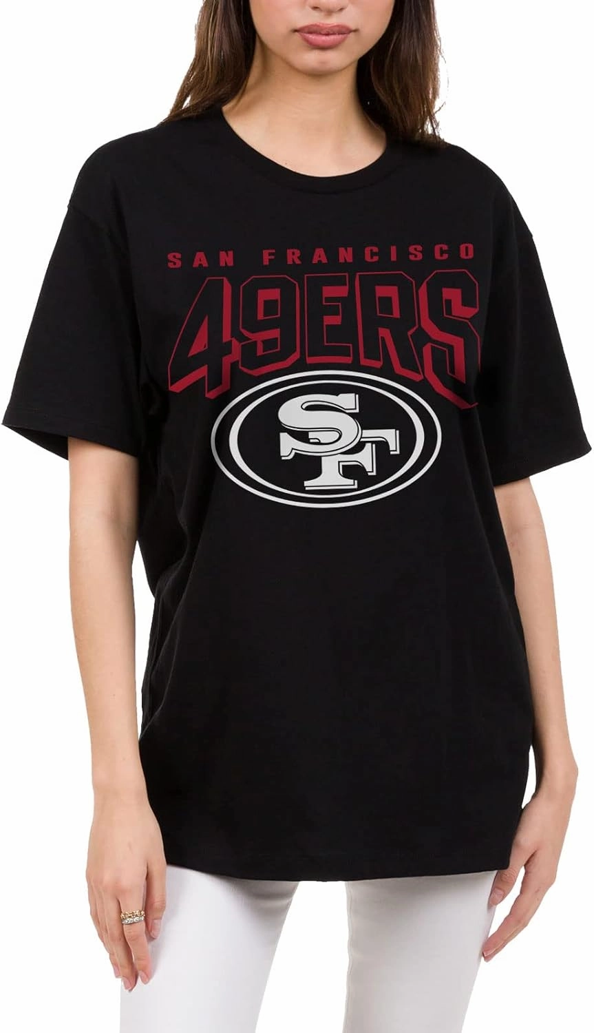Junk Food Clothing x NFL - Bold Logo - Short Sleeve Fan Shirt for Men and Women - Officially Licensed NFL Apparel
