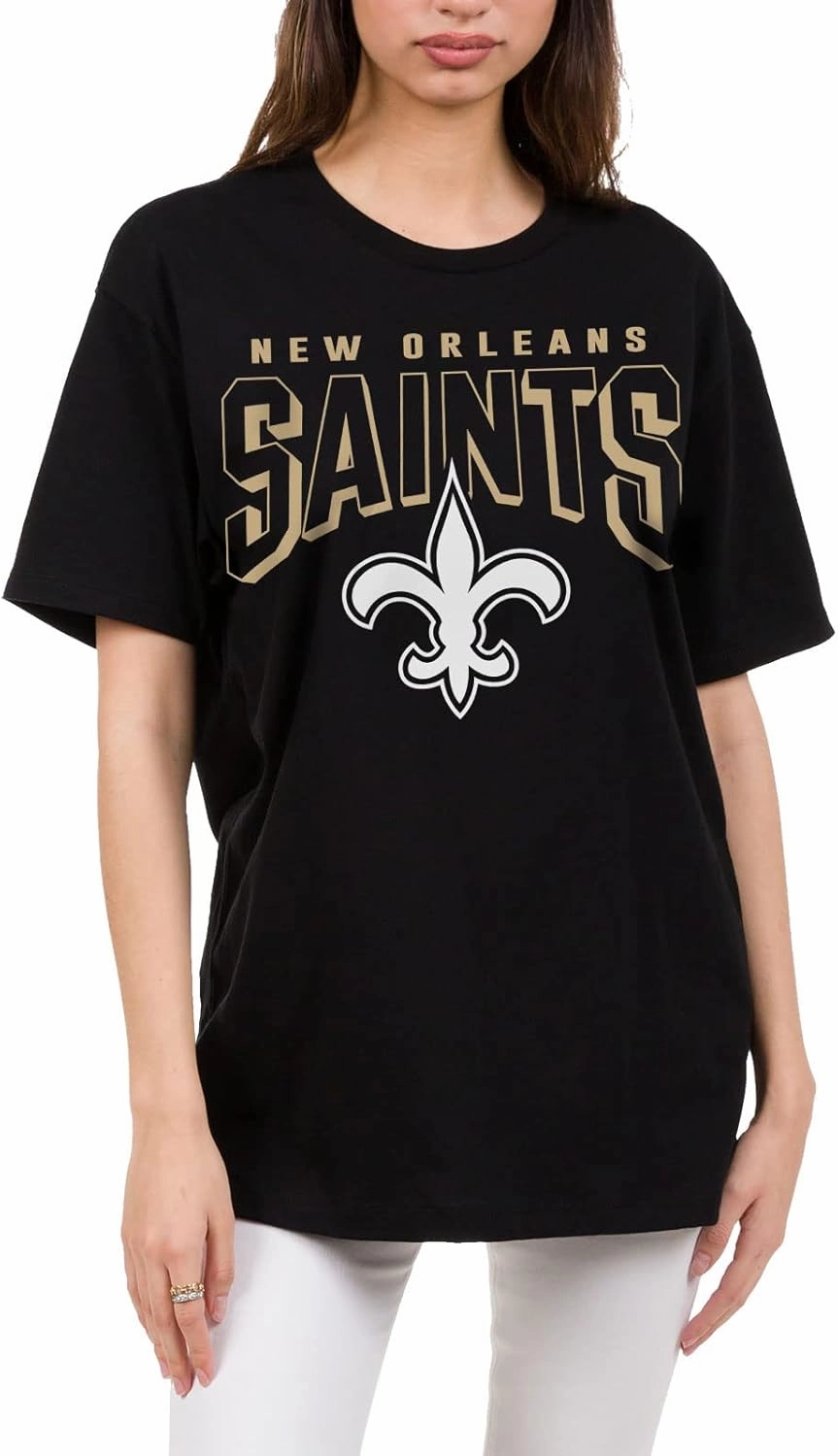 Junk Food Clothing x NFL - Bold Logo - Short Sleeve Fan Shirt for Men and Women - Officially Licensed NFL Apparel
