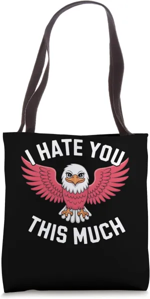 Kawaii Eagle with Humorous Saying Tote Bag