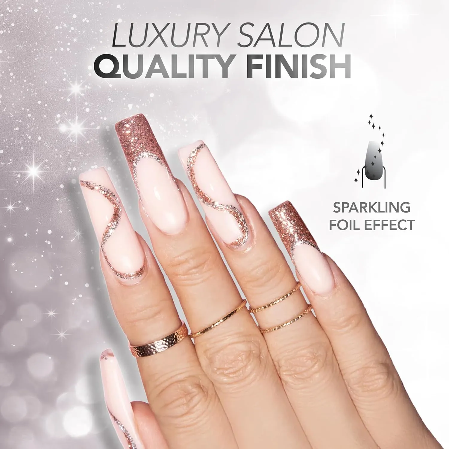 KIARA SKY Gel Polish PlatinumFX Reflective Glitter with sparkle foil effect 0.5 fl oz, Candy Apple (red)