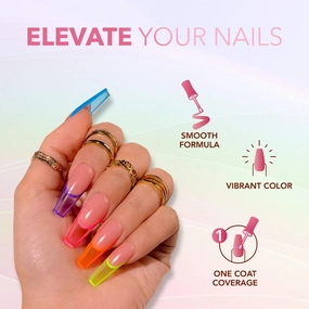 KIARA SKY Jelly Tints Soak Off Gel Polish 0.5 Fl Oz, Dawned on Me (cool-toned purple)