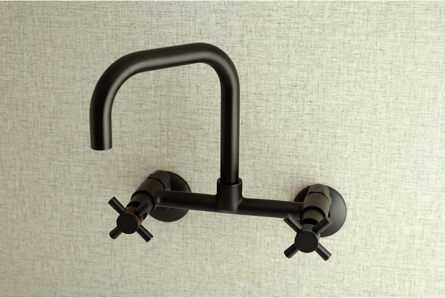 Kingston Brass KS413MB Concord Kitchen Faucet, 6-11/16" in Spout Reach, Matte Black
