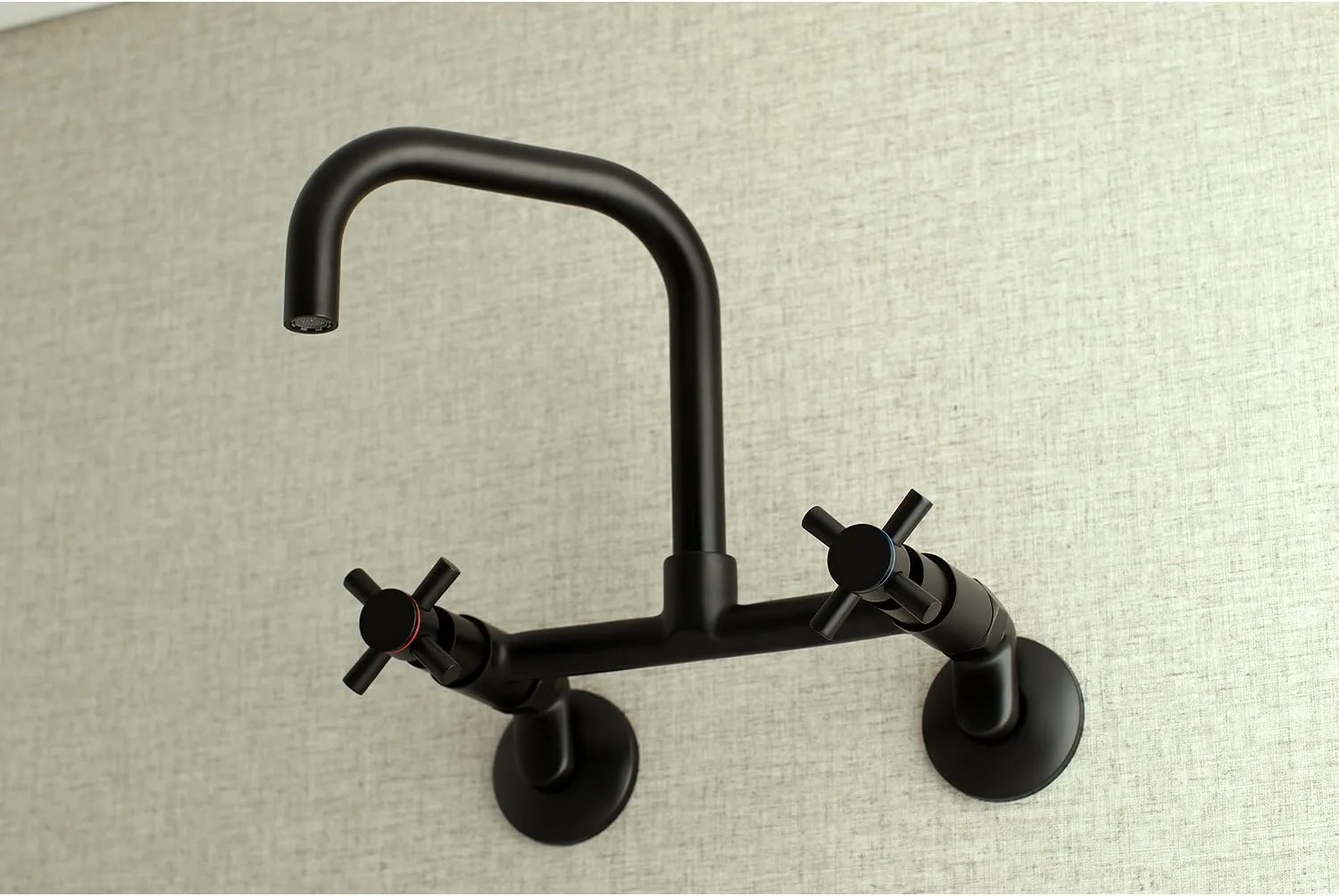 Kingston Brass KS413MB Concord Kitchen Faucet, 6-11/16" in Spout Reach, Matte Black